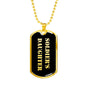Soldier's Daughter v2 - 18k Gold Finished Luxury Dog Tag Necklace