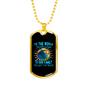 Dad, To Our Family You Are The World - 18k Gold Finished Luxury Dog Tag Necklace