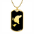 Mama Chicken With 1 Chick v2 - 18k Gold Finished Luxury Dog Tag Necklace