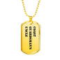 Coast Guardsman's Uncle - 18k Gold Finished Luxury Dog Tag Necklace