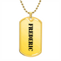 Frederic - 18k Gold Finished Luxury Dog Tag Necklace