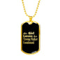 Treeing Walker Coonhound v2 - 18k Gold Finished Luxury Dog Tag Necklace