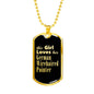 German Wirehaired Pointer v2 - 18k Gold Finished Luxury Dog Tag Necklace