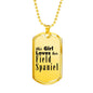 Field Spaniel - 18k Gold Finished Luxury Dog Tag Necklace