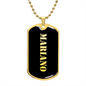 Mariano v2 - 18k Gold Finished Luxury Dog Tag Necklace