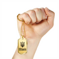 Illinois - 18k Gold Finished Luxury Dog Tag Necklace