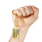 Combat Veteran's Daughter - 18k Gold Finished Luxury Dog Tag Necklace