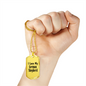 Love My German Shepherd - 18k Gold Finished Luxury Dog Tag Necklace