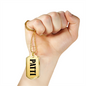 Patti v01 - 18k Gold Finished Luxury Dog Tag Necklace