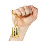 Combat Veteran - 18k Gold Finished Luxury Dog Tag Necklace