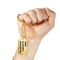Army Ranger's Boyfriend - 18k Gold Finished Luxury Dog Tag Necklace