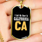 Heart In California - 18k Gold Finished Luxury Dog Tag Necklace