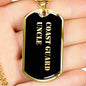 Coast Guard Uncle v2 - 18k Gold Finished Luxury Dog Tag Necklace