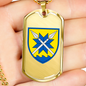 56th Motorized Infantry Brigade (Ukraine) - 18k Gold Finished Luxury Dog Tag Necklace