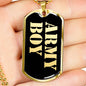 Army Boy v2 - 18k Gold Finished Luxury Dog Tag Necklace
