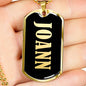 Joann v02 - 18k Gold Finished Luxury Dog Tag Necklace