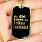 Redbone Coonhound v2 - 18k Gold Finished Luxury Dog Tag Necklace