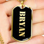 Bryan v2 - 18k Gold Finished Luxury Dog Tag Necklace