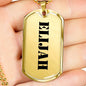 Elijah - 18k Gold Finished Luxury Dog Tag Necklace