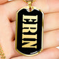 Erin v02 - 18k Gold Finished Luxury Dog Tag Necklace