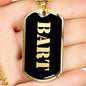 Bart v2 - 18k Gold Finished Luxury Dog Tag Necklace