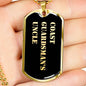 Coast Guardsman's Uncle v2 - 18k Gold Finished Luxury Dog Tag Necklace
