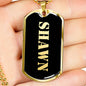 Shawn v2 - 18k Gold Finished Luxury Dog Tag Necklace