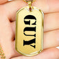 Guy - 18k Gold Finished Luxury Dog Tag Necklace
