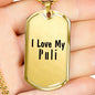 Love My Puli - 18k Gold Finished Luxury Dog Tag Necklace