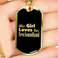 Newfoundland v2 - 18k Gold Finished Luxury Dog Tag Necklace