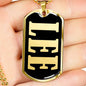 Lee v02 - 18k Gold Finished Luxury Dog Tag Necklace
