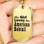 American Bobtail - 18k Gold Finished Luxury Dog Tag Necklace