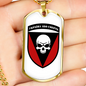72nd Mechanized Brigade (Ukraine) v2 - 18k Gold Finished Luxury Dog Tag Necklace