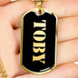 Toby v2 - 18k Gold Finished Luxury Dog Tag Necklace