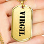 Virgil - 18k Gold Finished Luxury Dog Tag Necklace