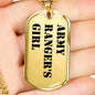 Army Ranger's Girl - 18k Gold Finished Luxury Dog Tag Necklace