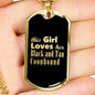 Black and Tan Coonhound v2 - 18k Gold Finished Luxury Dog Tag Necklace