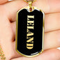 Leland v2 - 18k Gold Finished Luxury Dog Tag Necklace
