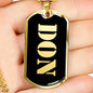 Don v2 - 18k Gold Finished Luxury Dog Tag Necklace