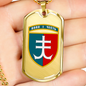 35th Marine Infantry Brigade (Ukraine) - 18k Gold Finished Luxury Dog Tag Necklace