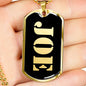 Joe v2 - 18k Gold Finished Luxury Dog Tag Necklace