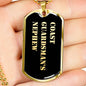 Coast Guardsman's Nephew v2 - 18k Gold Finished Luxury Dog Tag Necklace