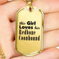 Redbone Coonhound - 18k Gold Finished Luxury Dog Tag Necklace