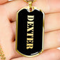 Dexter v2 - 18k Gold Finished Luxury Dog Tag Necklace