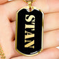 Stan v2 - 18k Gold Finished Luxury Dog Tag Necklace