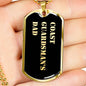 Coast Guardsman's Dad v2 - 18k Gold Finished Luxury Dog Tag Necklace