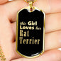Rat Terrier v2 - 18k Gold Finished Luxury Dog Tag Necklace