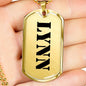 Lynn - 18k Gold Finished Luxury Dog Tag Necklace