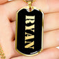 Ryan v2 - 18k Gold Finished Luxury Dog Tag Necklace