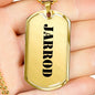 Jarrod - 18k Gold Finished Luxury Dog Tag Necklace